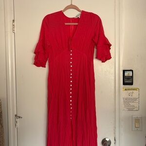 Davi & Dani boho pink dress 
Gorgeous pink salmon color 
Size Large